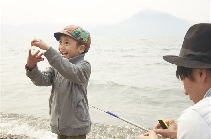 親子で釣り